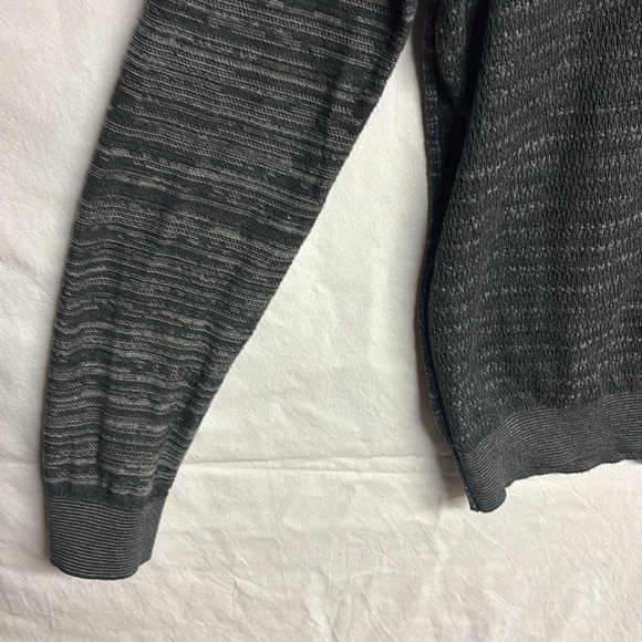 Bosd Hugo Boss Men’s Grey charcoal V-neck Sweater Cotton Blend Size Large - Picture 7 of 10